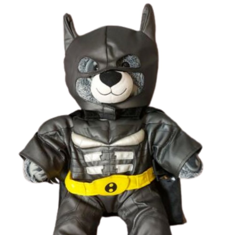 Build A Bear Batman Plush 2015 16" Retired BABW with batman costume